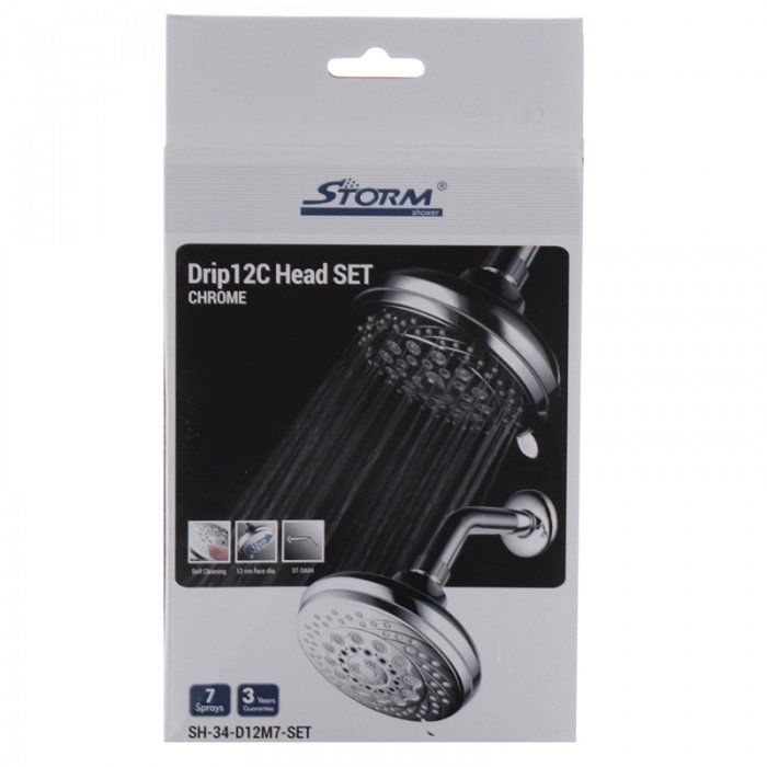 Верхняя лейка для душа Storm SH-34-D12M7-SET (ST0022)
