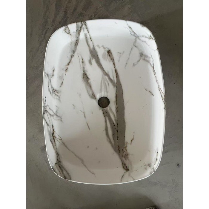 Раковина накладна Mixxus Premium BEVEL-0102 MARBLE 495х370х135mm (MP6519) Раковина накладна Mixxus Premium BEVEL-0102 MARBLE 495х370х135mm (MP6519)
