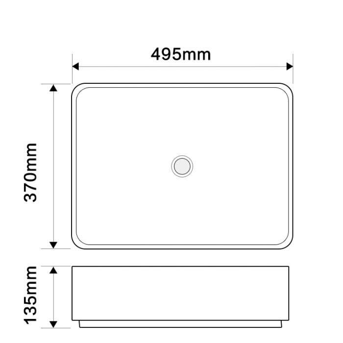 Раковина накладна Mixxus Premium BEVEL-0102 MARBLE 495х370х135mm (MP6519) Раковина накладна Mixxus Premium BEVEL-0102 MARBLE 495х370х135mm (MP6519)