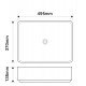 Раковина накладна Mixxus Premium BEVEL-0102 MARBLE 495х370х135mm (MP6519) Раковина накладна Mixxus Premium BEVEL-0102 MARBLE 495х370х135mm (MP6519)
