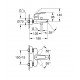 Смеситель для ванны Grohe Eurosmart (333002433) Смеситель для ванны Grohe Eurosmart (333002433)