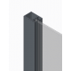 Шторки стеклянные на ванну Koer SR BS03-95x140-TR-01 прозрачное стекло 6мм, хром (KR5402)