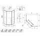 Душевая кабина без поддона Koer SR SC06-90x90x200-TR-01 прозрачное стекло Easy Clean 8мм, хром (KR5 Душевая кабина без поддона Koer SR SC06-90x90x200-TR-01 прозрачное стекло Easy Clean 8мм, хром (KR5