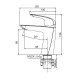 Змішувач для умивальника Koer KB-10008-05 (Колір чорний) (KR3471) Змішувач для умивальника Koer KB-10008-05 (Колір чорний) (KR3471)