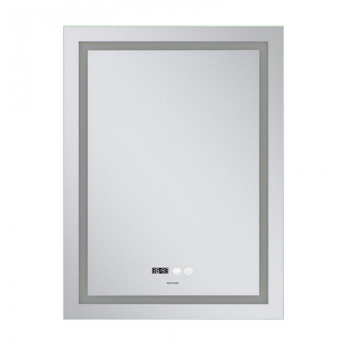 Зеркало Mixxus Premium FLASH MR21-60x80 с Led Touch, Anti-fog, димером, регулятором яркости, часами