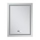Зеркало Mixxus Premium FLASH MR21-60x80 с Led Touch, Anti-fog, димером, регулятором яркости, часами