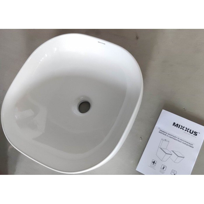 Раковина накладная MIXXUS PREMIUM DIVERSE-0105 425х425х145mm (MP6535) Раковина накладная MIXXUS PREMIUM DIVERSE-0105 425х425х145mm (MP6535)