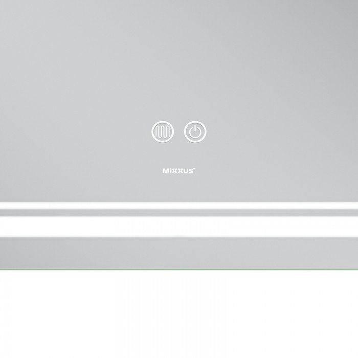 Зеркало Mixxus Premium QUADRO MR20-100x70 с Led Touch, Anti-fog, димером, регулятором яркости, линз