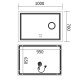 Зеркало Mixxus Premium QUADRO MR20-100x70 с Led Touch, Anti-fog, димером, регулятором яркости, линз