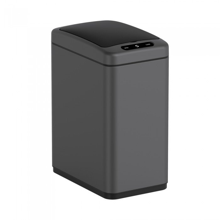Відро для сміття сенсорне прямокутне Koer TC-020408-07 8 л колір графіт (KR5590)
