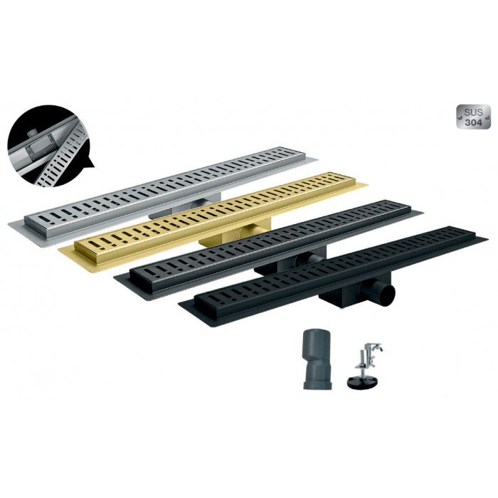 Душевой трап из нержавеющей стали SUS304 Koer FD35-70x600-Graphite (AC0658) Душевой трап из нержавеющей стали SUS304 Koer FD35-70x600-Graphite (AC0658)