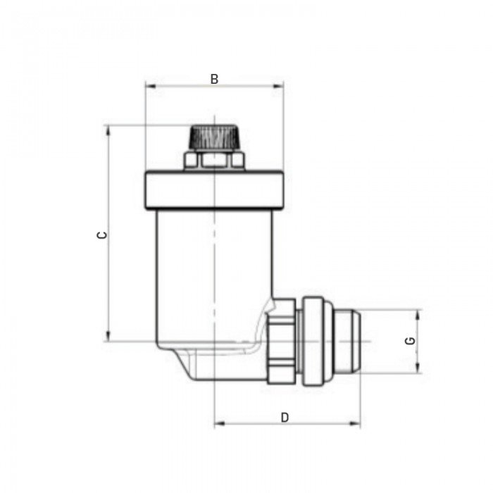 Повітровідвідник автоматичний Roho R1303-050N - 1/2