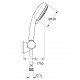 Душевой набор с держателем, 3 режима струи Grohe New Tempesta Cosmopolitan (27584002) Душевой набор с держателем, 3 режима струи Grohe New Tempesta Cosmopolitan (27584002)