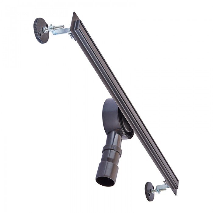 Душевой трап с нерж. стали SUS304 Mixxus Drain-05-70-Slim Black (30x700 мм) (Черный) (MI6170)