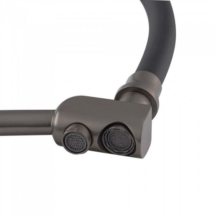 Кухонный смеситель с силик. изливом и вых. для питьевой воды KOER KB-72003-07 (KR3377)