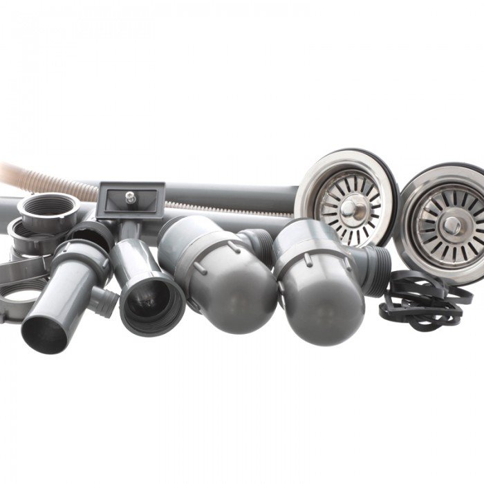 Мийка кухонна Zerix Z8060B-08-180MD Double (micro decor) (ZS0611)