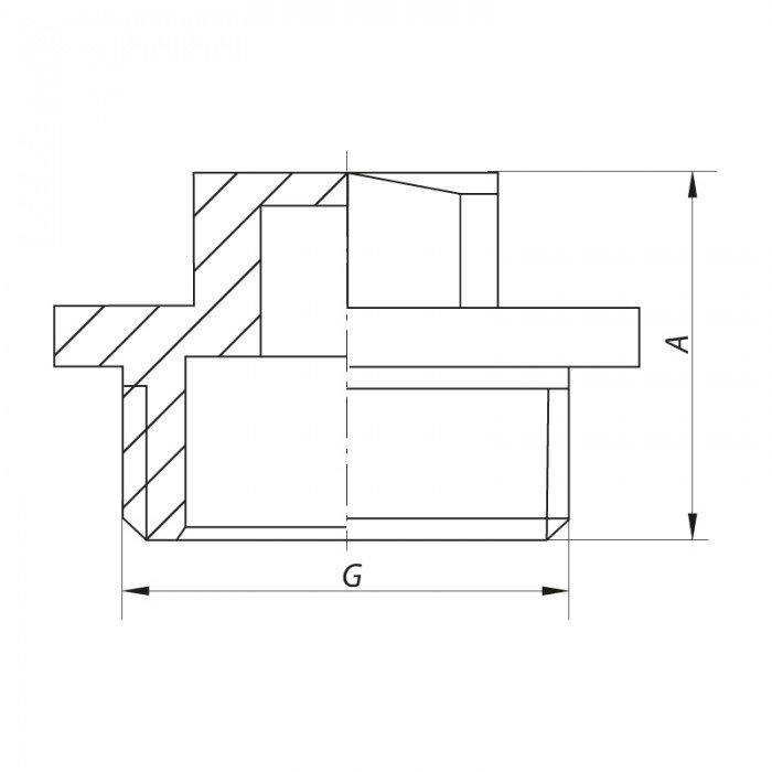 Заглушка Н 1" Koer KF.P10M (KR3097)