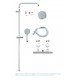 Душова система з термостатом для душа Grohe New Tempesta Cosmop. System (27922000)