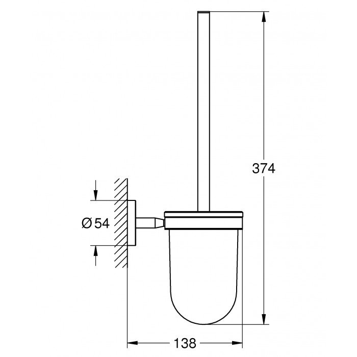 Ершик для унитаза Grohe Bau Cosmopolitan Neutral (40463001) Ершик для унитаза Grohe Bau Cosmopolitan Neutral (40463001)
