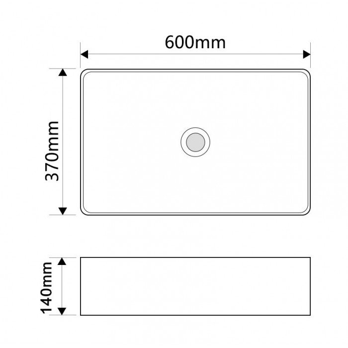 Раковина накладная Mixxus Premium QUADRO-0209 600х370х140mm с переливом (MP6522) Раковина накладная Mixxus Premium QUADRO-0209 600х370х140mm с переливом (MP6522)
