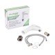 Змішувач для умивальника Plamix Cezar-001 SET White  (з підведенням) (PM0661) Змішувач для умивальника Plamix Cezar-001 SET White  (з підведенням) (PM0661)