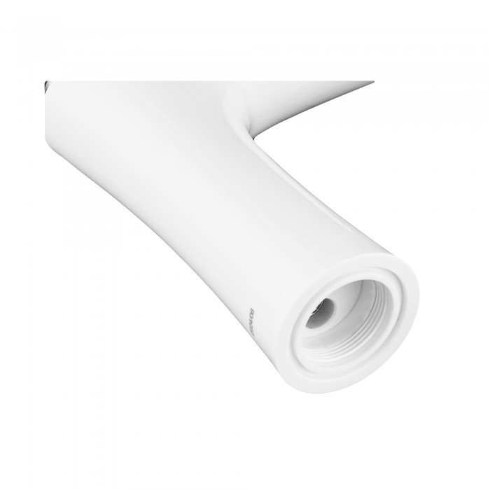 Змішувач для умивальника Plamix Cezar-001 SET White  (з підведенням) (PM0661) Змішувач для умивальника Plamix Cezar-001 SET White  (з підведенням) (PM0661)