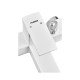 Смеситель для ванны Plamix Kubus-009 EURO SET White (со шлангом, лейкой и кронштейном) (PM0673) Смеситель для ванны Plamix Kubus-009 EURO SET White (со шлангом, лейкой и кронштейном) (PM0673)