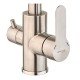 Смеситель для кухни Mixxus DAX-021-G из нерж. стали SUS304 с вых. для питьевой воды (MI6077)