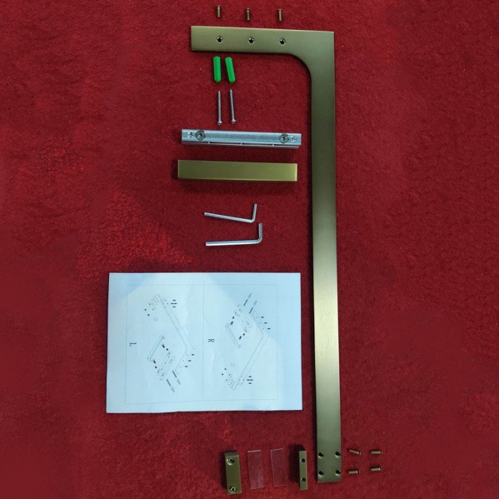 Душевая перегородка Koer SR SP02-100x200-TR-12 Walk-In проз.стекло Easy Clean 8мм, матовое золото ( Душевая перегородка Koer SR SP02-100x200-TR-12 Walk-In проз.стекло Easy Clean 8мм, матовое золото (