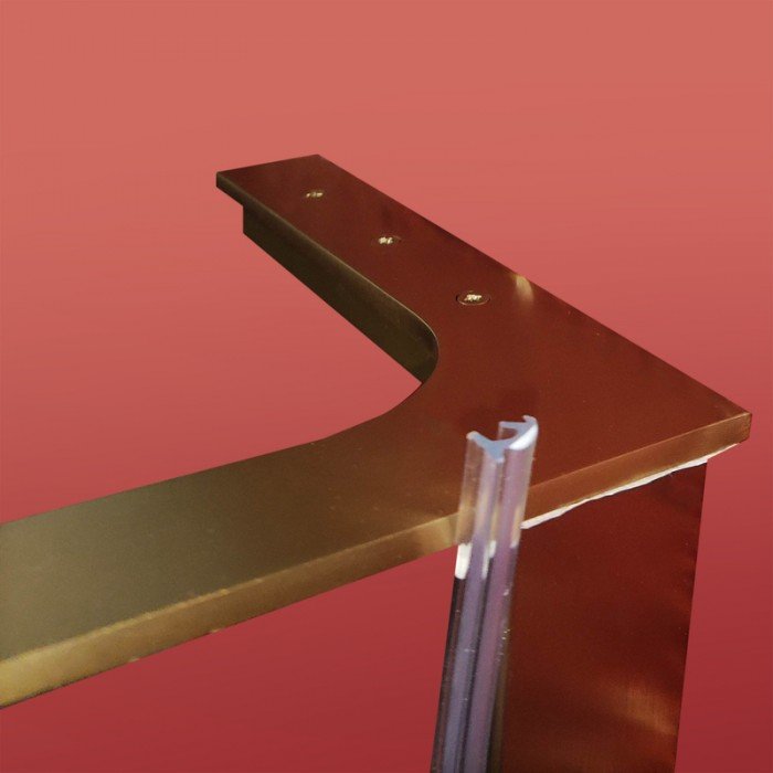 Душевая перегородка Koer SR SP02-100x200-TR-12 Walk-In проз.стекло Easy Clean 8мм, матовое золото ( Душевая перегородка Koer SR SP02-100x200-TR-12 Walk-In проз.стекло Easy Clean 8мм, матовое золото (