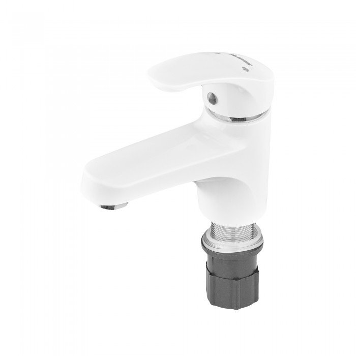 Смеситель для умывальника Plamix Fidel-001 SET White (с подводом) (PM0659) Смеситель для умывальника Plamix Fidel-001 SET White (с подводом) (PM0659)