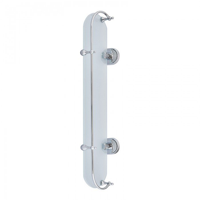 Стеклянная полка в ванную с ограничителем Zerix AFB-0121-1 (ZX5043)