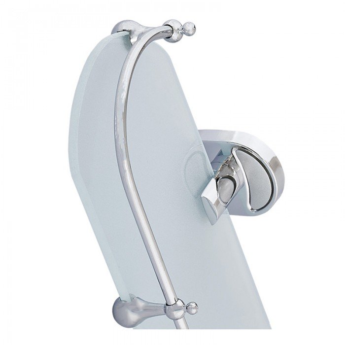 Стеклянная полка в ванную с ограничителем Zerix AFB-0121-1 (ZX5043)