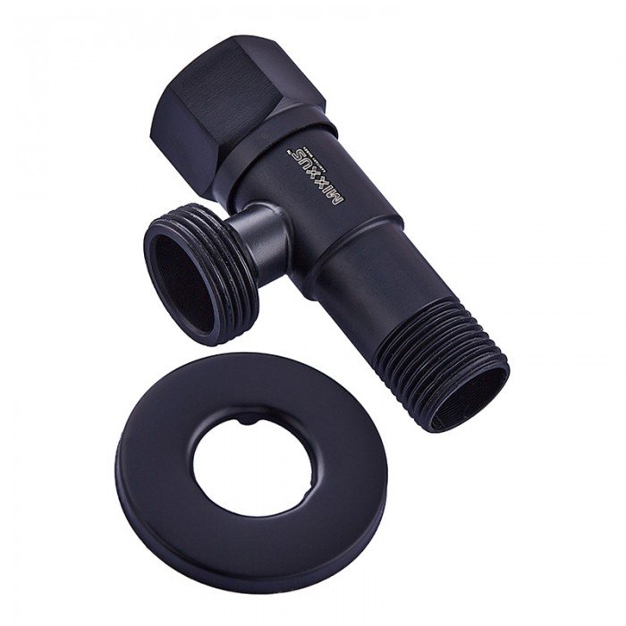 Кран для подключения сантехприборов Mixxus VAL-07-1/2x3/4 Black (MI6059)
