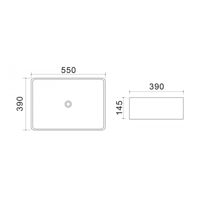 Раковина накладная Mixxus Premium QUADRO-0108 GRAY 550x390x145mm (MP6652) Раковина накладная Mixxus Premium QUADRO-0108 GRAY 550x390x145mm (MP6652)