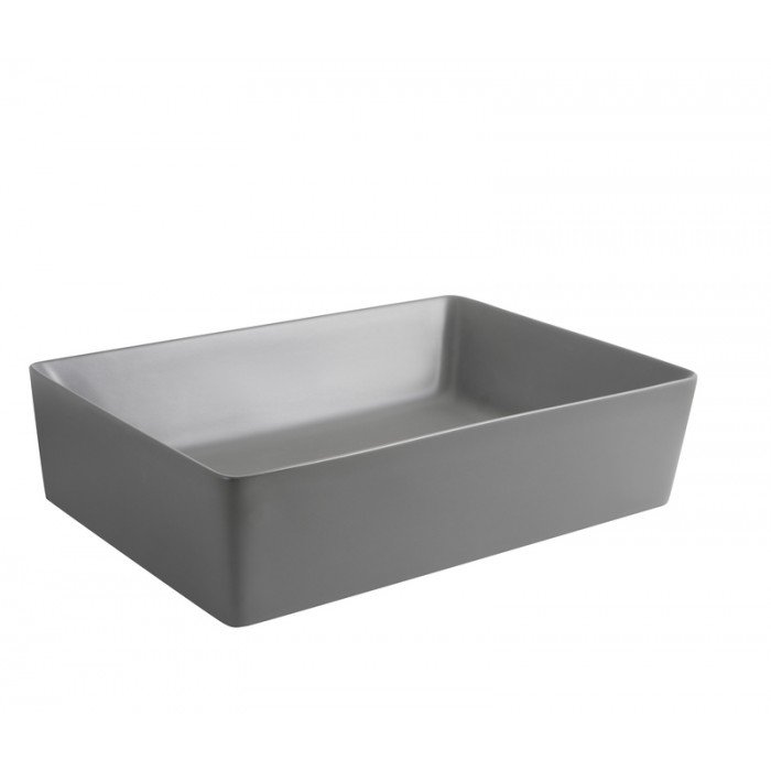 Раковина накладная Mixxus Premium QUADRO-0108 GRAY 550x390x145mm (MP6652) Раковина накладная Mixxus Premium QUADRO-0108 GRAY 550x390x145mm (MP6652)