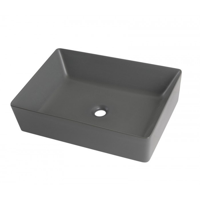 Раковина накладная Mixxus Premium QUADRO-0108 GRAY 550x390x145mm (MP6652) Раковина накладная Mixxus Premium QUADRO-0108 GRAY 550x390x145mm (MP6652)