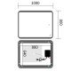 Зеркало Mixxus Premium OLIVARY MR19-100x80-Reverse с Led Touch, Anti-fog, димером (3-6,5kK) (MP6629