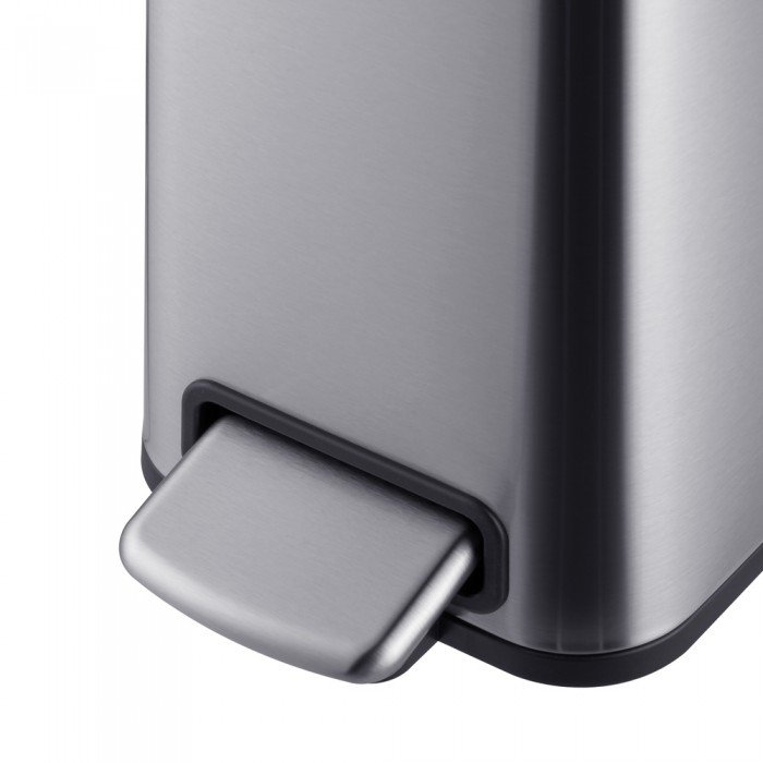 Мусорное ведро с плавным закрытием прямоугольное Mixxus Premium Quadro-TC0105 SS Color 5л цвет нерж Мусорное ведро с плавным закрытием прямоугольное Mixxus Premium Quadro-TC0105 SS Color 5л цвет нерж
