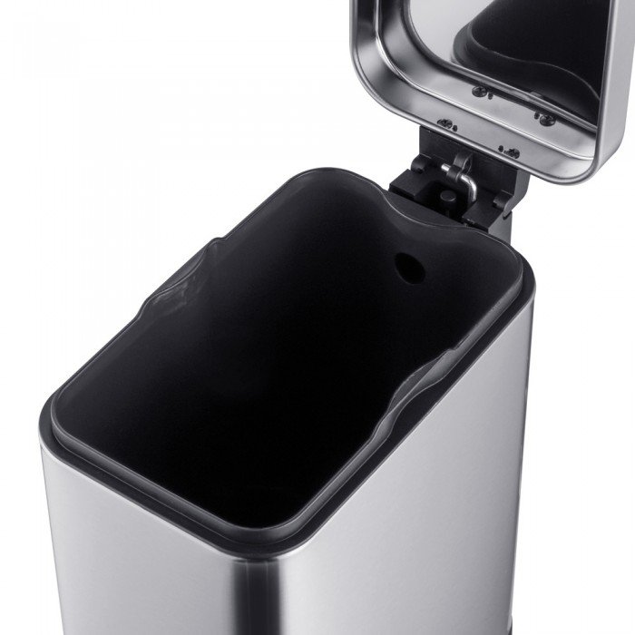 Мусорное ведро с плавным закрытием прямоугольное Mixxus Premium Quadro-TC0105 SS Color 5л цвет нерж Мусорное ведро с плавным закрытием прямоугольное Mixxus Premium Quadro-TC0105 SS Color 5л цвет нерж