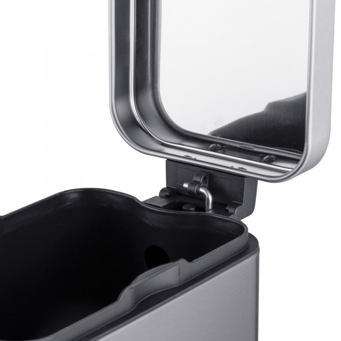 Мусорное ведро с плавным закрытием прямоугольное Mixxus Premium Quadro-TC0105 SS Color 5л цвет нерж Мусорное ведро с плавным закрытием прямоугольное Mixxus Premium Quadro-TC0105 SS Color 5л цвет нерж