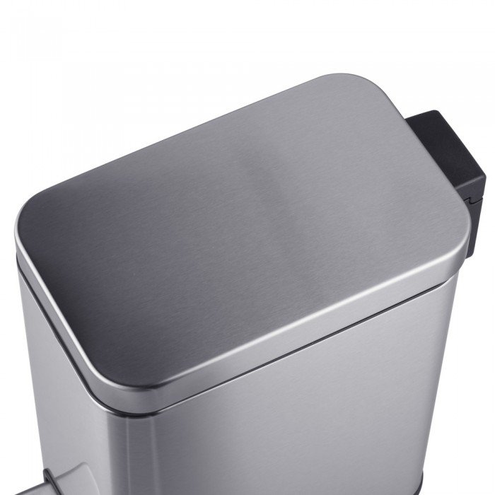 Мусорное ведро с плавным закрытием прямоугольное Mixxus Premium Quadro-TC0105 SS Color 5л цвет нерж Мусорное ведро с плавным закрытием прямоугольное Mixxus Premium Quadro-TC0105 SS Color 5л цвет нерж