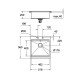 Кухонна мийка K800 (50 cm) Grohe EX-2 Sink (31583SD0)