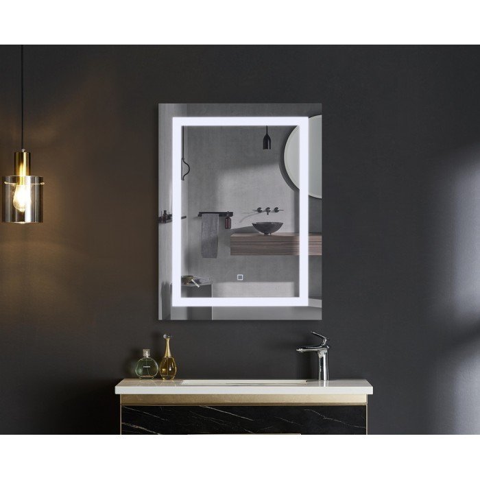 Зеркало Mixxus TALL MR08-80x60-Reverse с Led Touch, Anti-fog, димером, регулятором яркости (MI6659)