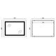 Зеркало Mixxus TALL MR08-80x60-Reverse с Led Touch, Anti-fog, димером, регулятором яркости (MI6659)