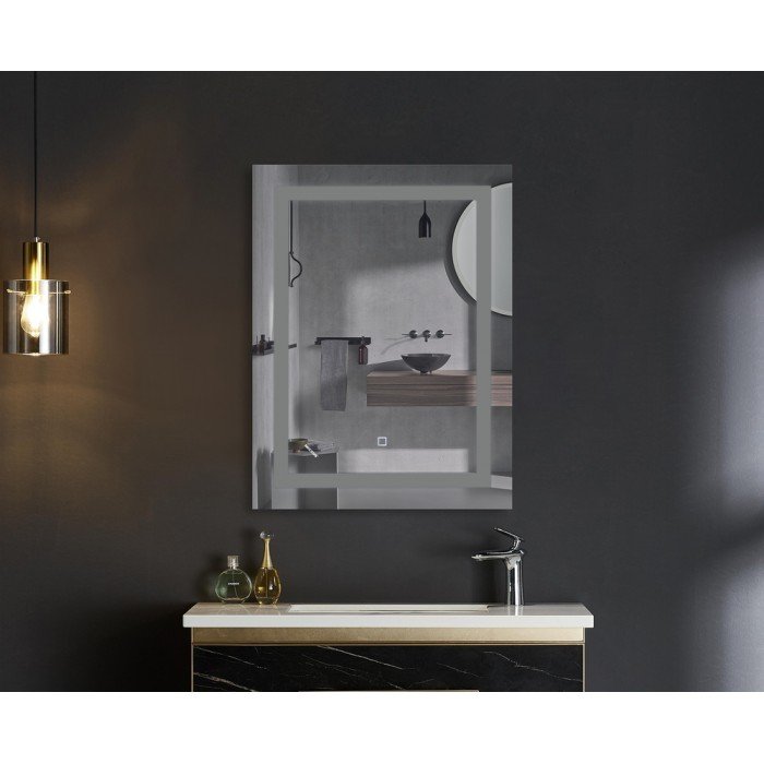 Зеркало Mixxus TALL MR08-80x60-Reverse с Led Touch, Anti-fog, димером, регулятором яркости (MI6659)
