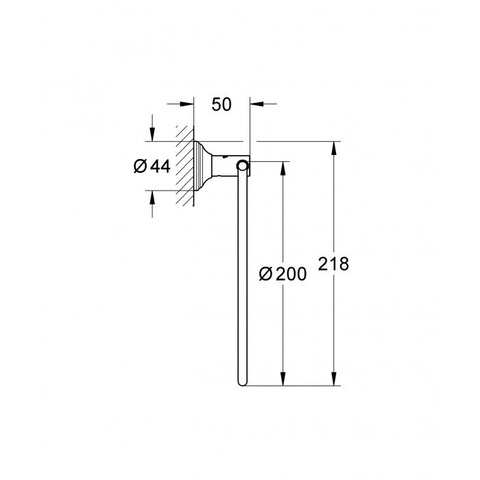 Кольцо для полотенца Grohe Essentials Authentic (40655001) Кольцо для полотенца Grohe Essentials Authentic (40655001)