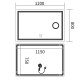 Зеркало Mixxus Premium QUADRO MR20-120x80 с Led Touch, Anti-fog, димером, регулятором яркости, линз