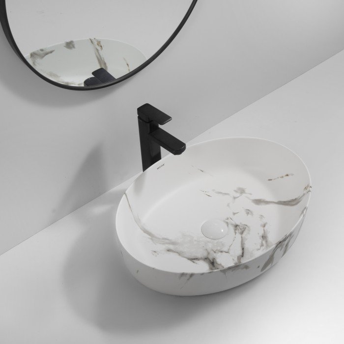 Раковина накладная MIXXUS PREMIUM ELLIPSE-0104 MARBLE 550х415х140mm (MP6554) Раковина накладная MIXXUS PREMIUM ELLIPSE-0104 MARBLE 550х415х140mm (MP6554)