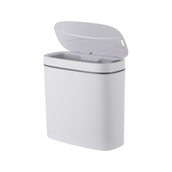 Відро для сміття сенсорне овальне Mixxus Flat-TC0109 White 9 л колір білий (MI7074) Відро для сміття сенсорне овальне Mixxus Flat-TC0109 White 9 л колір білий (MI7074)